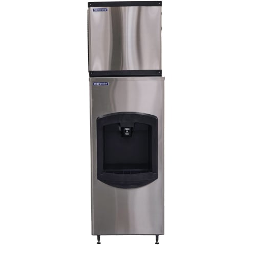 Norpole Commercial Dispensing Ice Maker, 350 lbs of Ice Per Day, Stainless Steel